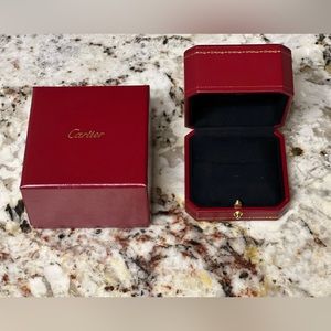 Cartier Love Ring Accessories- Ring box and hard box, as well as bag